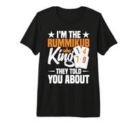 Rummikub Game Tile Game The King Joker Rummikub Player Premium T-Shirt