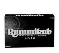 Rummikub Onyx Edition - Sophisticated Set with Unique Black Rummikub Tiles and Vibrantly-Colored Engraved Numbers by Pressman, Multi Color
