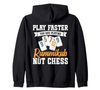 Rummikub Player Tile Game Play Faster King Rummikub Zip Hoodie