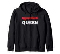 Rummikub Queen Logo With Royal Crown Noble Zip Hoodie