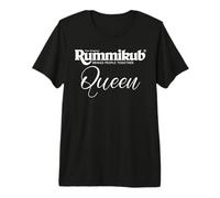 Rummikub Queen (White Script) Logo Premium T-Shirt