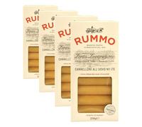 Rummo Egg Cannelloni All'uovo No.176, Italian Pasta Tube, 250 g (Pack of 4)