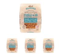 Rummo Gluten Free Fusilli Pasta No.48 - Exquisite Italian Artisan Pasta, Perfectly Twisted for Sauce Retention, 400 g (Pack of 4)
