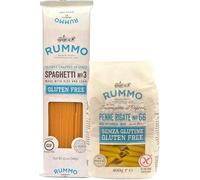 Rummo Italian Gluten Free Pasta Gift Pack - Perfect Duo for Premium Dining, 1 x 400 g Penne Rigate No.66 & 1 x 340 g Spaghetti No.4