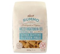 Rummo Gluten-Free Mezzi Rigatoni - Premium Italian Pasta, Artisan Crafted, Short Tubular Shape, 400 g (Pack of 1)
