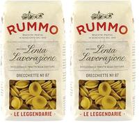Rummo Orecchiette Pasta No.87, Italian Ear-Shaped Pasta, 500 g (Pack of 2)