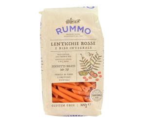 Rummo Pennette Lenticchie Rosse No.70 - Premium Gluten-Free Red Lentil Pasta, Naturally High in Protein, 300 g (Pack of 1)