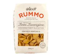 Rummo Ridged Conchiglie Rigate Pasta No.42 - Ridged Italian Pasta Shells, Masterfully Crafted for Ultimate Sauce Absorption, 500 g (Pack of 1)