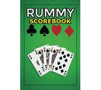 Rummy Score Book: 120 pages, Keep Track of Scoring Card Games - Gin Rummy Card Game Sheets Note Book Perfect for Scorekeeping