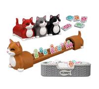 Rummy Tile Game,Cat Edition Early Learning Toy | Interactive Tabletop Game | for Kids Teens Adults Home Apartment Classroom School Bedroom Study Playroom Birthday Holiday