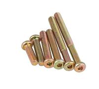 Rummyluck 20 pcs Flat Head Hex Socket Cap Screws Bolts Zinc Plated Furniture Bolts M8x50mm (Fully Threaded)