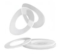 Rummyluck Clear Soft Plastic Washers Round Insulating Sealing Gasket M4x13x1.0 mm (200 pcs)