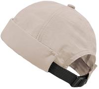 Rumnoke Quick Dry Docker Caps for Men Brimless Cap Sailor Rolled Cuff Beanie Hat Khaki
