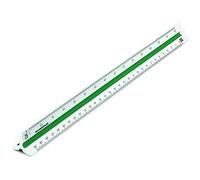 Rumold 150/150KE/2/30 Triangular Architect's Scale 30 cm Vocational 2 Plastic White