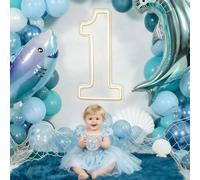 RumonZS LED Acrylic Light up Number, Decorative Transparent Light up Letters USB Powered Number Sign Light for Birthday, Night Light, Party, Anniversary, Home Decor, Wedding 11.8'' (number1)