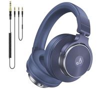 Rumoon Wired Over Ear Headphones, Studio Monitor & Mixing DJ Headphones with 50mm Neodymium Drivers and 1/4 to 3.5mm Jack for Guitar AMP Podcast Piano Keyboard (Dark Blue)