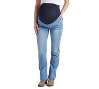Rumor Has It Maternity Over-Belly Super Soft Straight Leg Five Pocket Denim Jean, Light, S