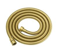RUMOSE Shower Hose 200.7 cm Extra Long Stainless Steel Shower Hose Attachment Flexible Hand Shower Spray Hose Brushed Gold