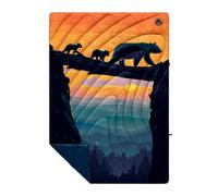 Rumpl Original Puffy Blanket - Warm Puffy Camping Blanket, 100% Recycled Polyester Insulation, Lightweight, Packable, Water-Resistant, Outdoor Puffer Blanket, 52"x75", Bear Crossing