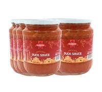 Rumplers Duck Sauce - Glass Jar - A Multi-Use Sweet and Sour Condiment/Sauce with Chineese Chicken, Duck Any Chinese Recipe's - Multipack - 8 Jars x 400g