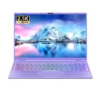 Rumtuk 16" Purple Laptop,Ultra-Narrow bezels 2.5K FHD (2560x1600) IPS,in tel N95 (Up to 3.4Ghz),DDR4 16G RAM,Color Backlit KB,Fingerprint,Type-C/HDMI/WiFi,Win 11 PC for Business Study (16G+256G SSD)