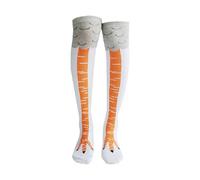 Rumyve 1 Pair Double Drumstick Socks, 3D Cartoon Animal Cotton Knee High Novelty Mode Sports Socks
