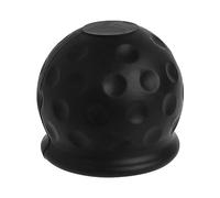 Rumyve 1-Piece Trailer Hitch Ball Cover - Abrasion-Resistant and Dust-Proof - Soft Rubber Tow Bar Cover 50mm (Black)