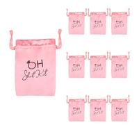 Rumyve 10pcs Satin Wedding Favor Bags - Drawstring Gift Bags for Bridal Shower, Party Favors and Hangover Kit