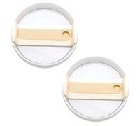 Rumyve 2 Pcs Tumbler Lids,Spill-Proof 40 OZ Tumbler Lids with Straw Hole,Leak Proof Replacement Cup Tumbler Accessories for 40 OZ Stanley Tumbler Cup
