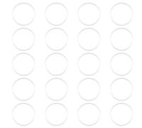 Rumyve 20pcs NFC Blank White Card,Waterproof NFC Cards Round Self Adhesive,Ntag215 Chip NFC Stickers,for Tagmo Amiibo