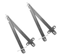 Rumyve 2pcs Lid Support Stay,Closing Lid Panel Support Hinges Stay,Flat 180 Degree Rotatable Folding Lid Stay for Cabinets Cupboard Furniture Door