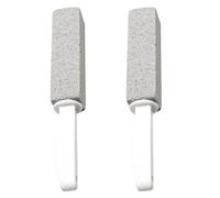 Rumyve 2Pcs Pumice Stone Toilet Bowl Cleaners,Toilet Bowl Ring Cleaning Pumice Stone with Handle,Tile Cleaner Brush for Kitchen Bathroom Pool Paint Pool Feet Cleaning