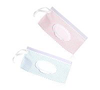 Rumyve 2pcs Reusable Travel Wet Wipe Dispenser - EVA Portable Bag and Box for Home, Office, On the Road