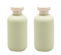 Rumyve 2Pcs Squeeze Bottles,200 ML Portable Refillable Travel Containers with Flip Cap,Leak-proof Plastic Empty Bottles Travel Accessories for Shampoo Conditioner Lotion Creams Cosmetic