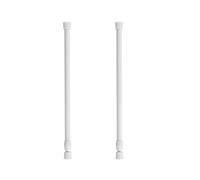 Rumyve 2pcs Telescopic Spring Tension Rod,Extensible Curtain Rod Without Drilling,Telescopic Curtain Rod for Wardrobes,Windows,Cabinets