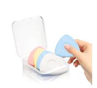 Rumyve 4-Piece Sewing Tailor's Chalk Set - Colorful Marking Pens for Fabric (White, Yellow, Red, Blue) in Concealed Case