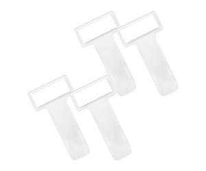 Rumyve 4pcs Car Parking Ticket Holder Clip,Windshield Ticket Holder,Card Holder With Adhesive,Transparent Parking Permit Holder for Car