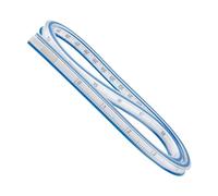 Rumyve 60cm Flexible Curve Ruler, Double-Sided Metric & British Scale, PVC Material, Extruded & Inserted Construction, Perfect for Design, Drafting, Graphics & Painting