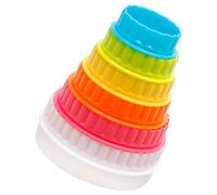 Rumyve 6Pcs Cookie Cutters,Round Biscuit Cutter Set with Round & Fluted Double Edges,Pastry Cutters Baking Accessories for Home Kitchen Cokies Scones Pastries Making