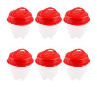 Rumyve 6pcs Non Stick Silicone Egg Boiler,No Shell Egg Poacher Cups,Egg Boiler Cooker Steamer Fast Cooking Egg for Kitchen,Breakfast