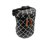 Rumyve Baby Bottle Thermal Bag,Breast Milk Cooler Bag Fits 4 Baby Bottles with Ice Pack & Shoulder Strap,Storage Bag Portable Bottle Holder Thermal Bottle Holder(Black)