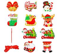 Rumyve Christmas Door Decorations,Outdoor Christmas Porch hanging Decorations,Snowman Pattern for Xmas Party Door Wall Decor(Stlye C)