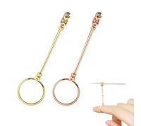 Rumyve Cigarette Holder,Elegantly Protects Your Finger Cigarette Case,2 pcs Stylish Cigarette Holder Rings for Men and Women Innovative Smoking Finger Clips that Remove Stains(Rose Gold,Gold)