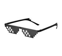 Rumyve Cool Pixel Sunglasses - Black Thug Life Sunnies, Swag Glasses, Hilarious 8-Bit Mosaic Eyewear, UV Protection Gamer Shades for Adults and Kids