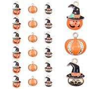 Rumyve DIY Small Halloween Key Pendant, 18 Halloween Charm Decorations, Pumpkin Witch Cat Pendant, Children's Friends Gift