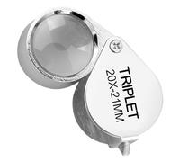 Rumyve Folding Hand Magnifier, Metal Jewelry Magnifier, Small Simple Magnifier, Jewelry Antiques, Insect Observation, Newspaper Reading, Stamp Coins(20X)