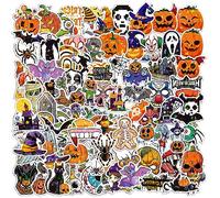 Rumyve Halloween Weird & Pumpkin Stickers - 100 PCS Kids Stickers, Party Decorations, Kids Love (Style B)