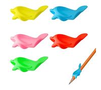 Rumyve Pencil Grips Children's Handwriting, Multicolor Silicone Pencil Grips, 5pcs Soft Grip Pencil Holders for Kids & Adults