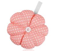 Rumyve Pin Cushion with Wristband,1 Wearable Pumpkin Sewing Needle, DIY Crafts, Embroidery Sewing Accessories, Wrist Pincushion (Pink)