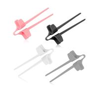 Rumyve Plastic Finger Chopsticks,4 pcs Lazy Auxiliary Chopsticks to Keep Hands Clean Snack Chopsticks Can be Reused to Play Games for Work and Study at Home and in The Kitchen